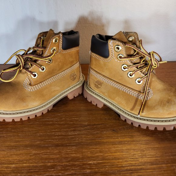 Timberland Toddler Premium Waterproof Boots Tan (7M) - Picture 7 of 14